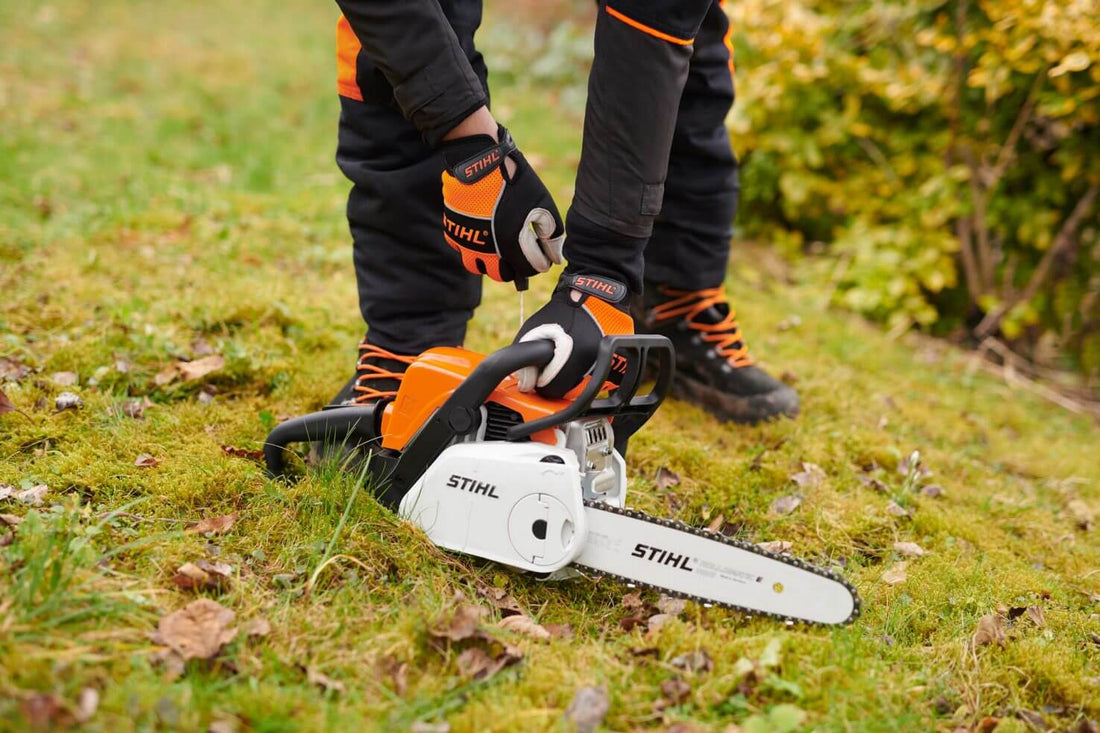 Cómo arrancar una motosierra STIHL