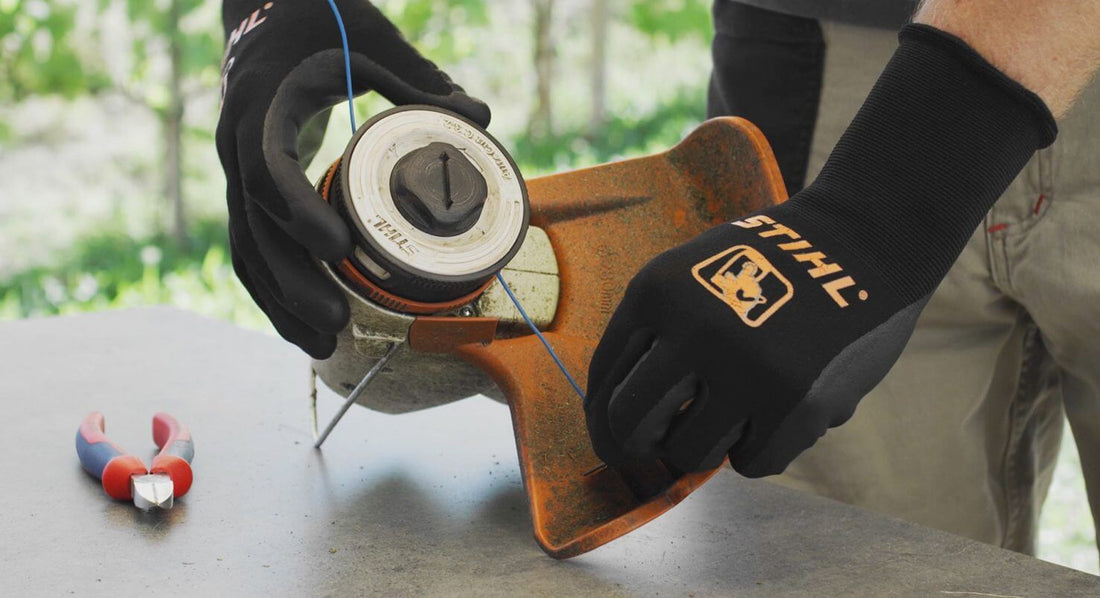 Cambiar el hilo de una desbrozadora STIHL: cómo hacerlo