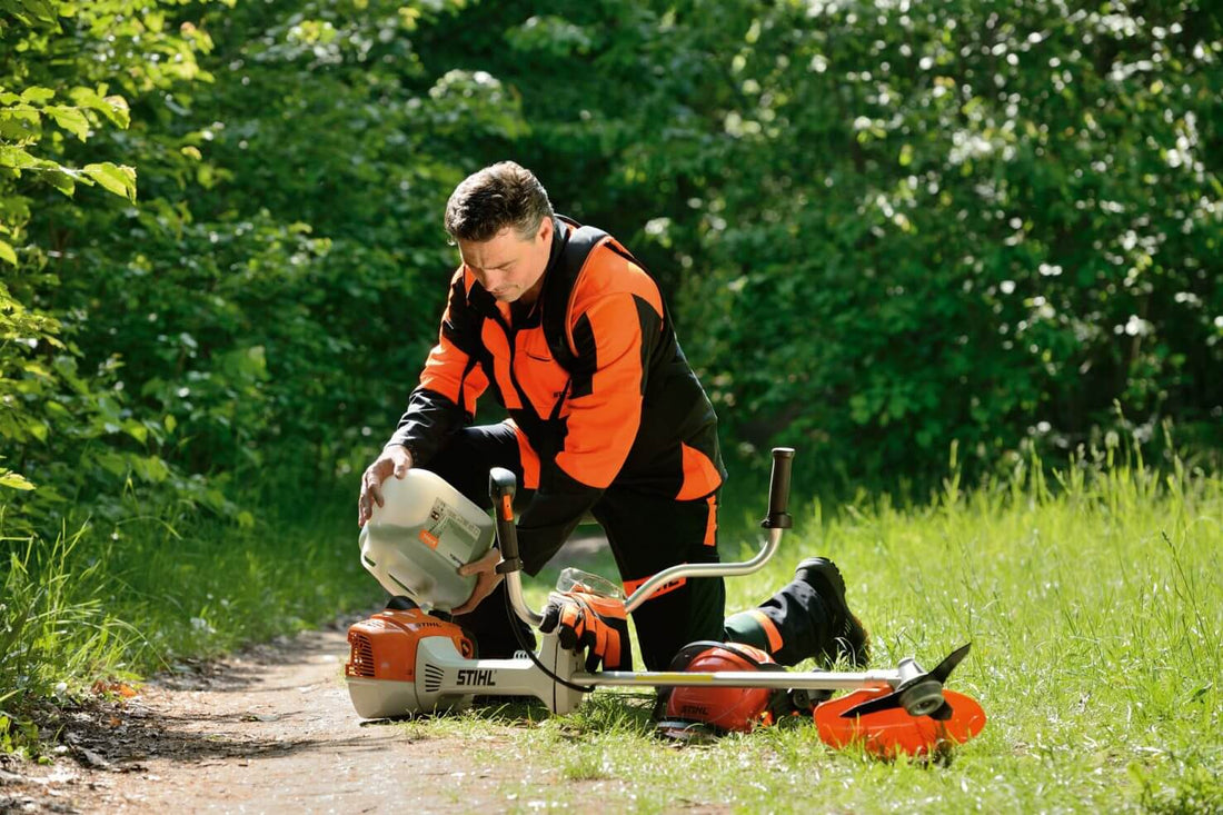Mezcla de combustible para una desbrozadora o cortabordes STIHL