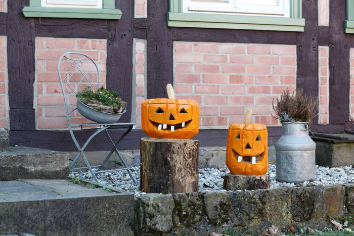 Haz tu calabaza de madera para Halloween