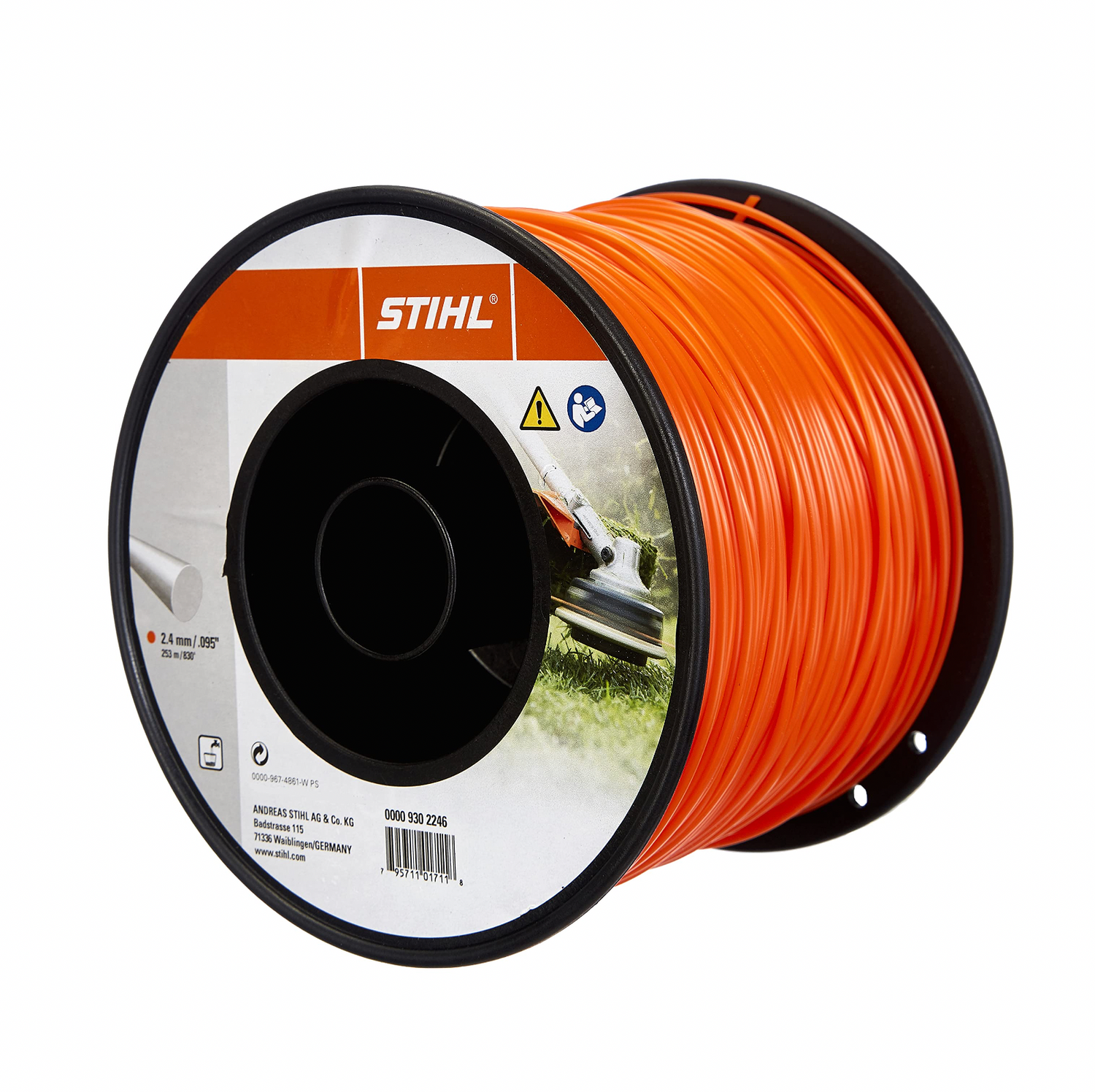 Hilo de corte, Naranja redondo Ø 2.4 mm, Longitud 261 metros