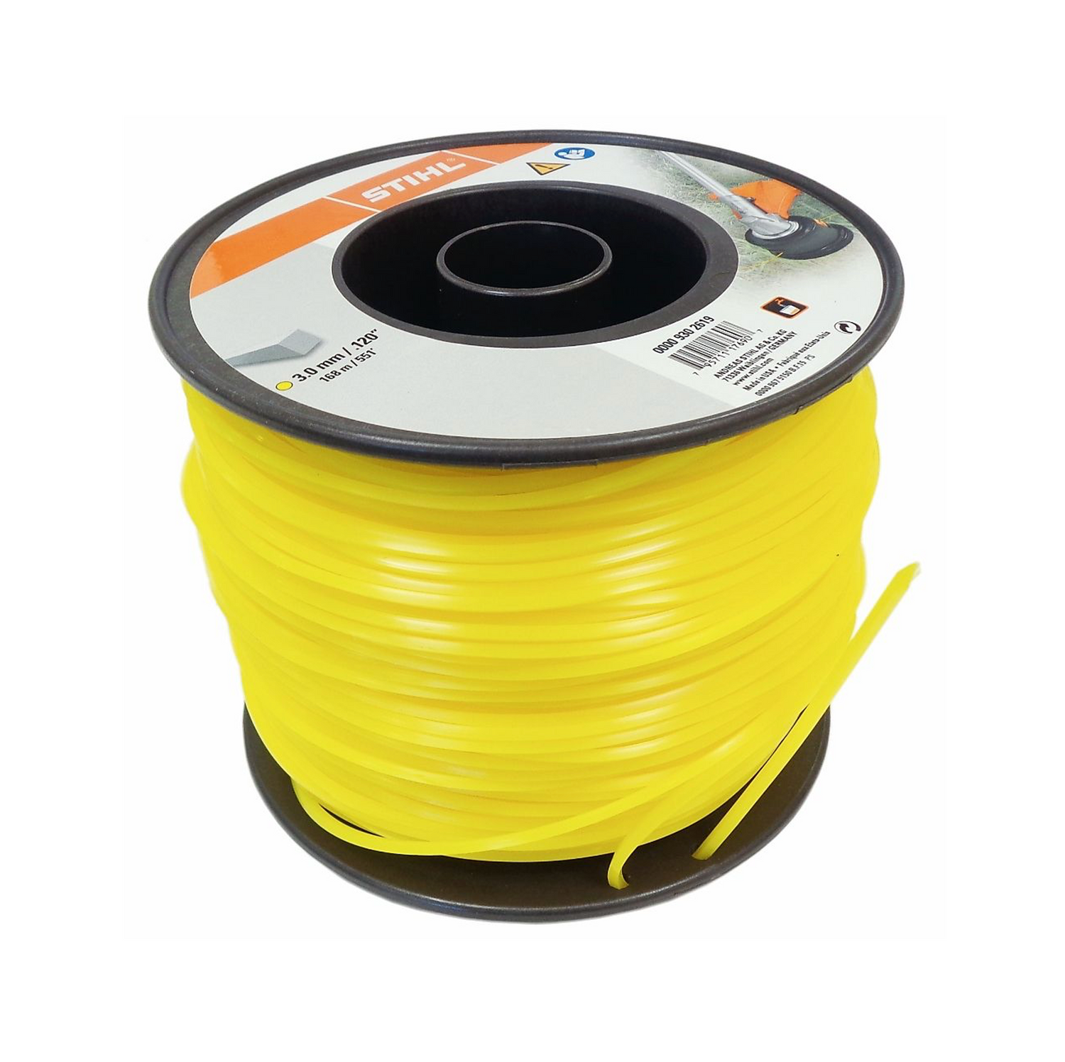 Hilo de corte, Amarillo cuadrado Ø 3.0 mm, Longitud 162 metros