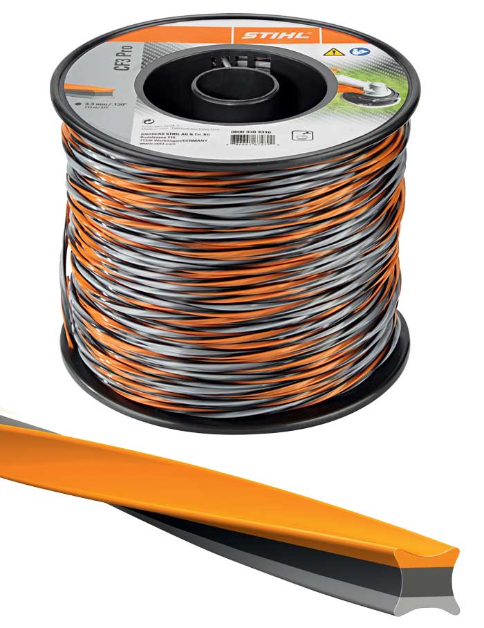 Hilo de corte CF3 Pro, cuadrado Ø 3.3 mm, Longitud 113 metros