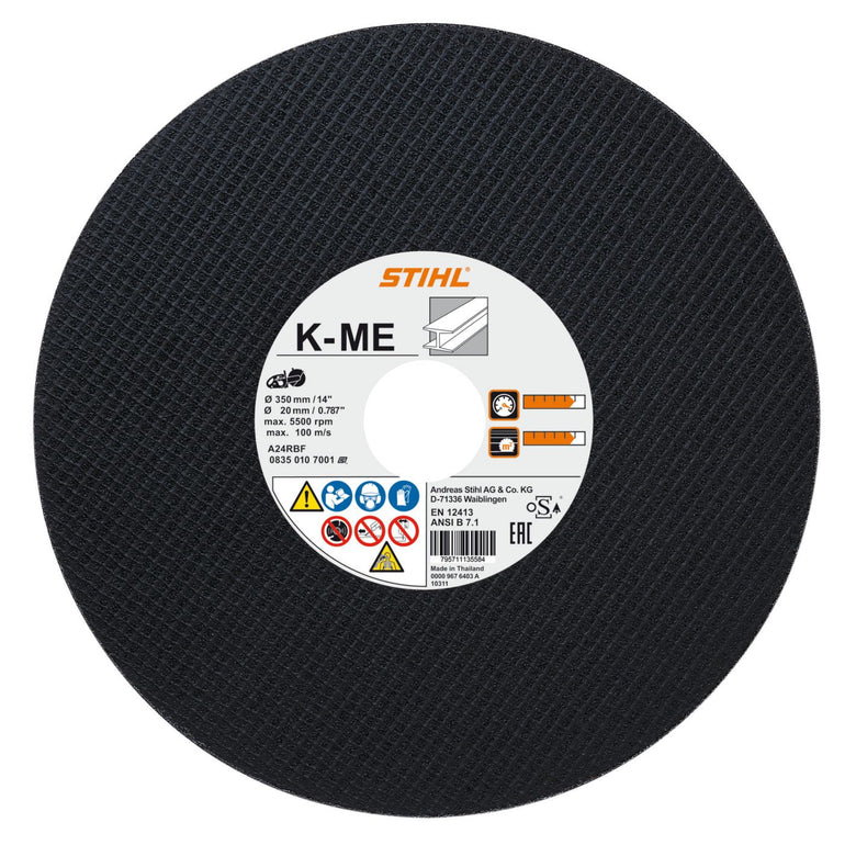 Disco de corte, Ø  externo 35 cm, Ø interno 20.0 mm (Resina)